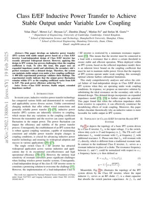 PDF Document Cover - Class E/EF Inductive Power Transfer: Achieving Stable Output Under Variable Low Coupling