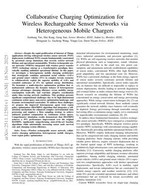 PDF Document Cover - Collaborative Charging Optimization for Wireless Rechargeable Sensor Networks via Heterogeneous Mobile Chargers